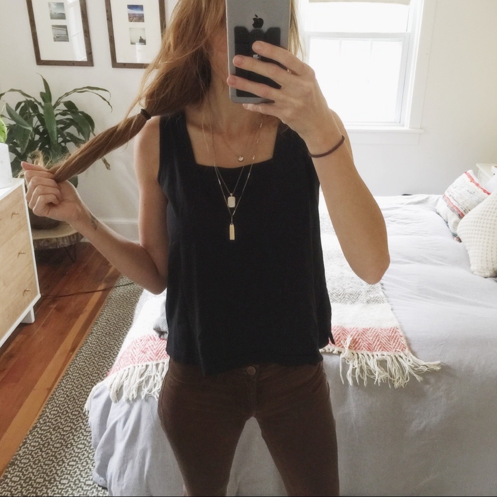 Black Boxy Tank
